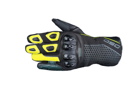 DSG Hydro V2 Glove | Black, Yellow, Fluo - Moto Modz