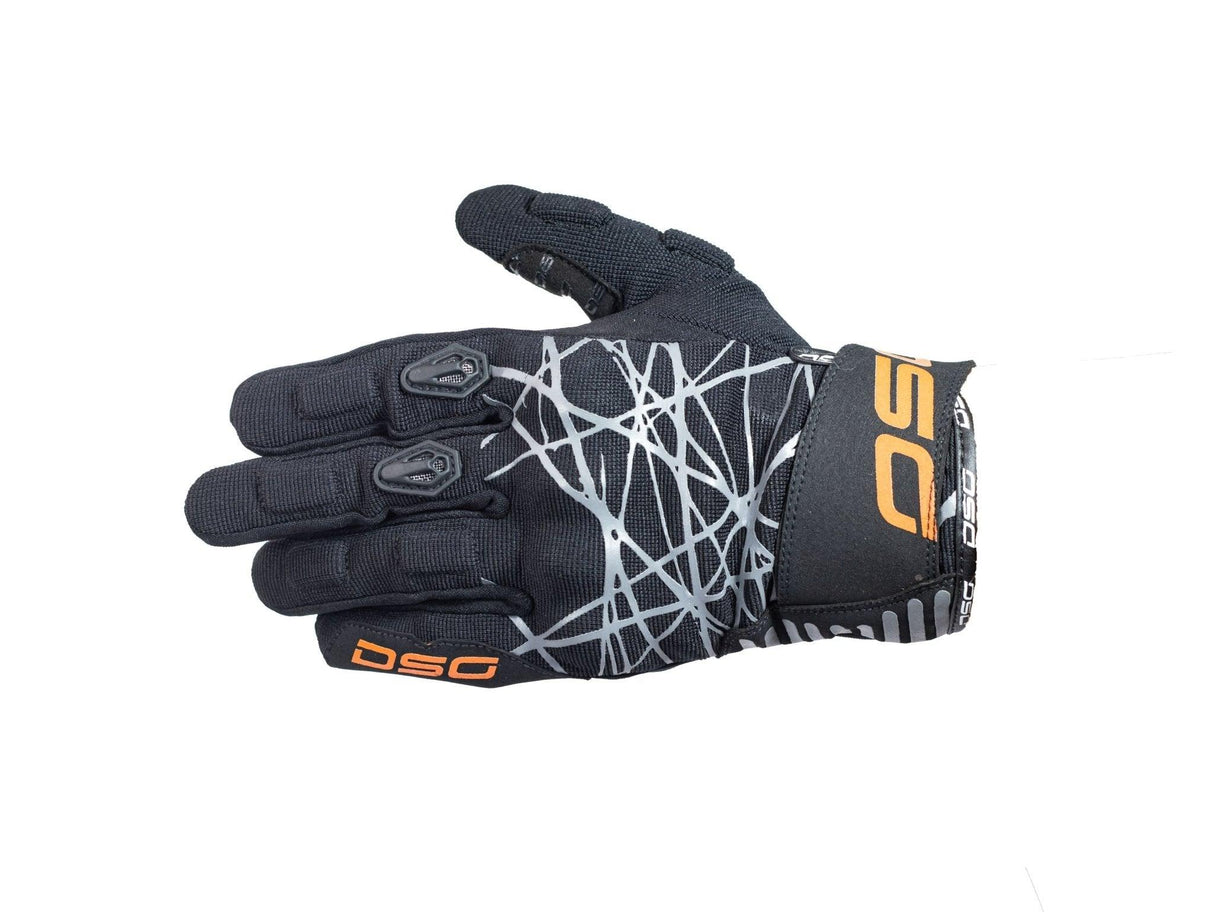 DSG PHOENIX AIR GLOVE BLACK GREY RED FLUO - Moto Modz