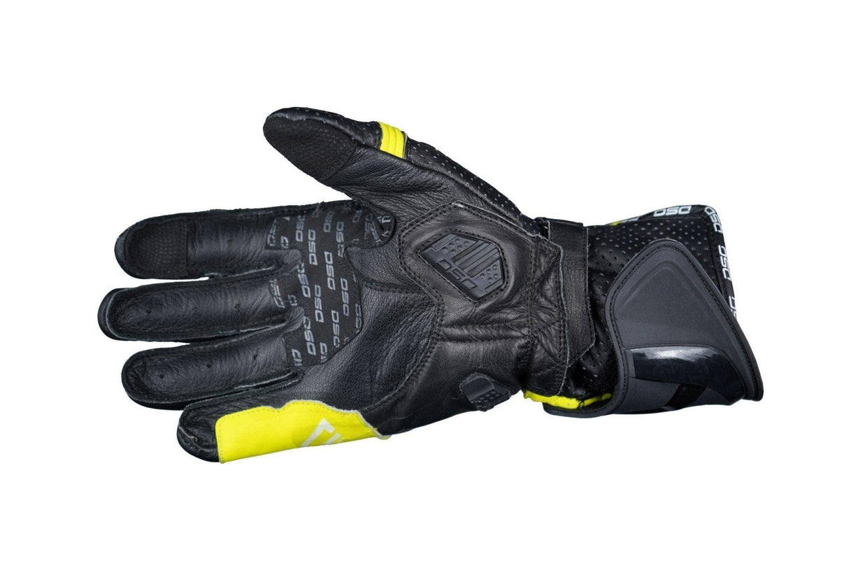 DSG PRO GP GLOVE BLACK YELLOW FLUO - Moto Modz