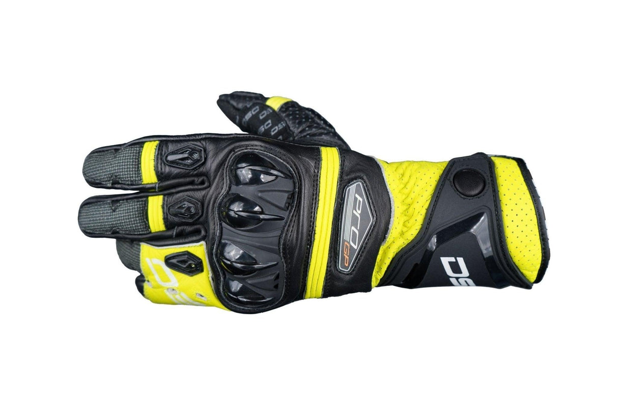 DSG PRO GP GLOVE BLACK YELLOW FLUO - Moto Modz