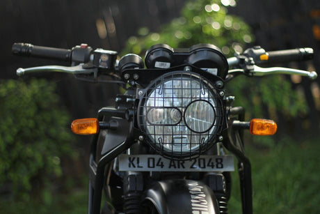 Himalayan BS6 Head light Grill - Moto Modz