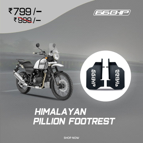 Himalayan pillion rider foot rest 66Bhp - Moto Modz