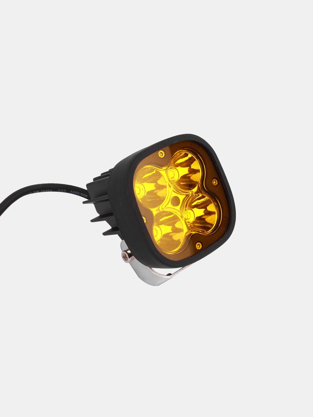 HJG 4 LED White With Yellow Cap - Moto Modz