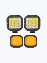 HJG 9 LED Fog Light With Yellow Cap Premium - Moto Modz