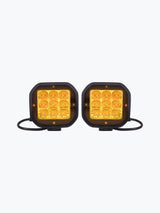 HJG 9 LED Fog Light With Yellow Cap Premium - Moto Modz