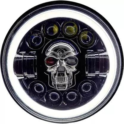 HJG SKULL LED HEADLIGHT (7 INCH) - Moto Modz