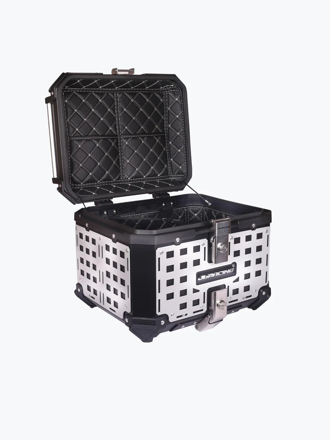 Jb Racing Top Case 3D Mesh 45L Black With Back Rest Pad - Moto Modz