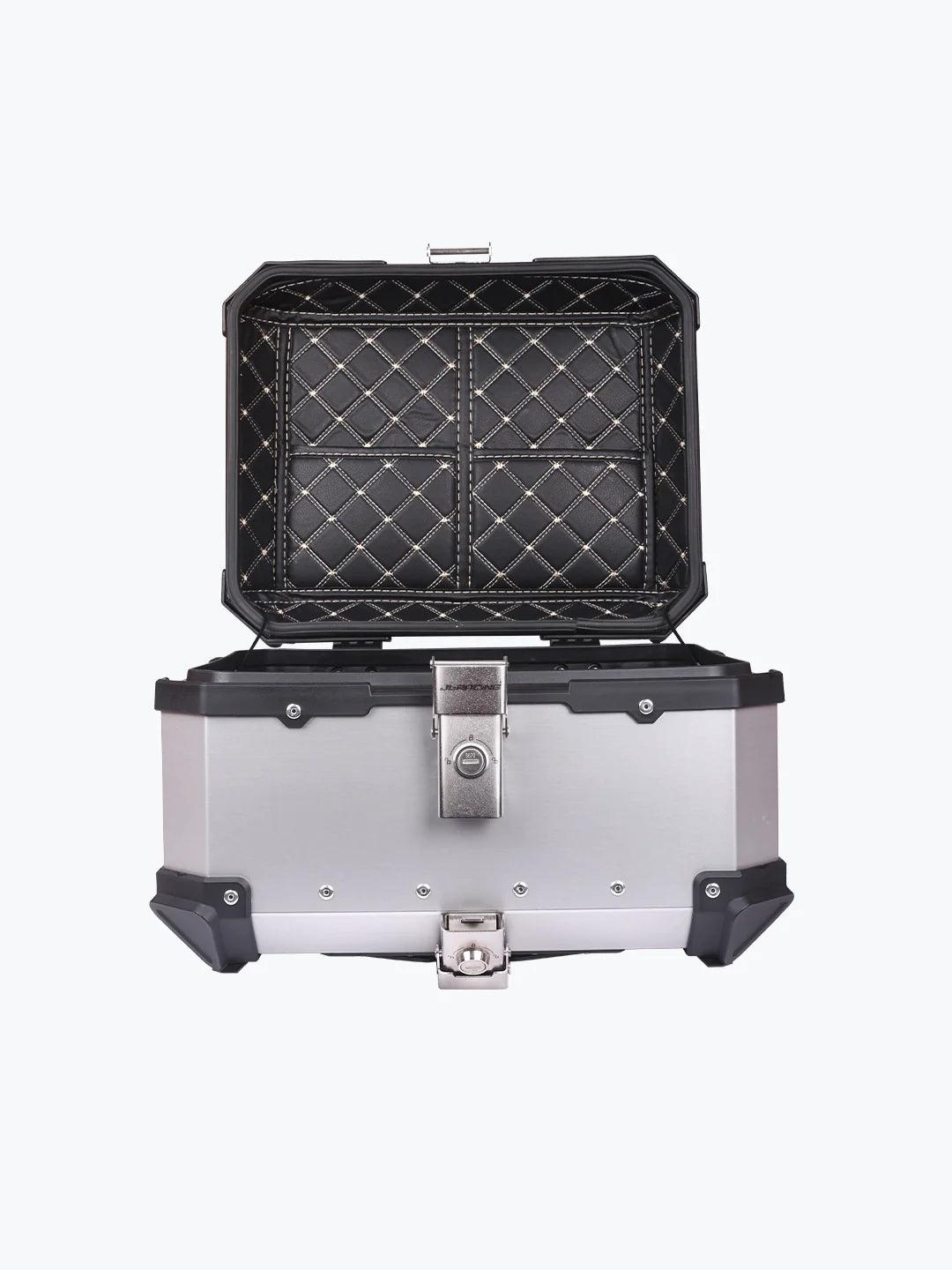 JB Racing Top Case Premium 35L Silver - Moto Modz