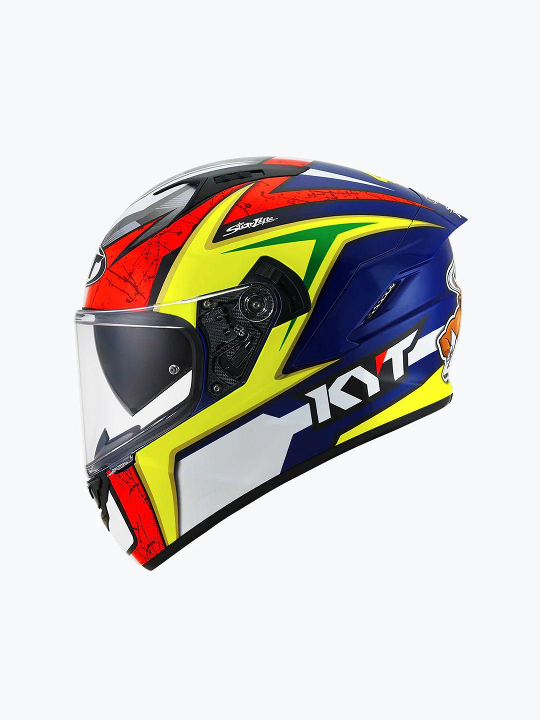 KYT NFR DALLA PORTA REP. ORIG RED BLUE YELLOW - Moto Modz