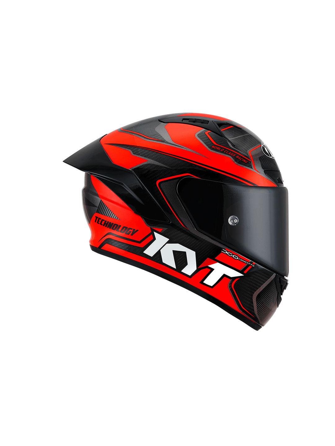 KYT NZ Race Carbon Competition Red - Moto Modz