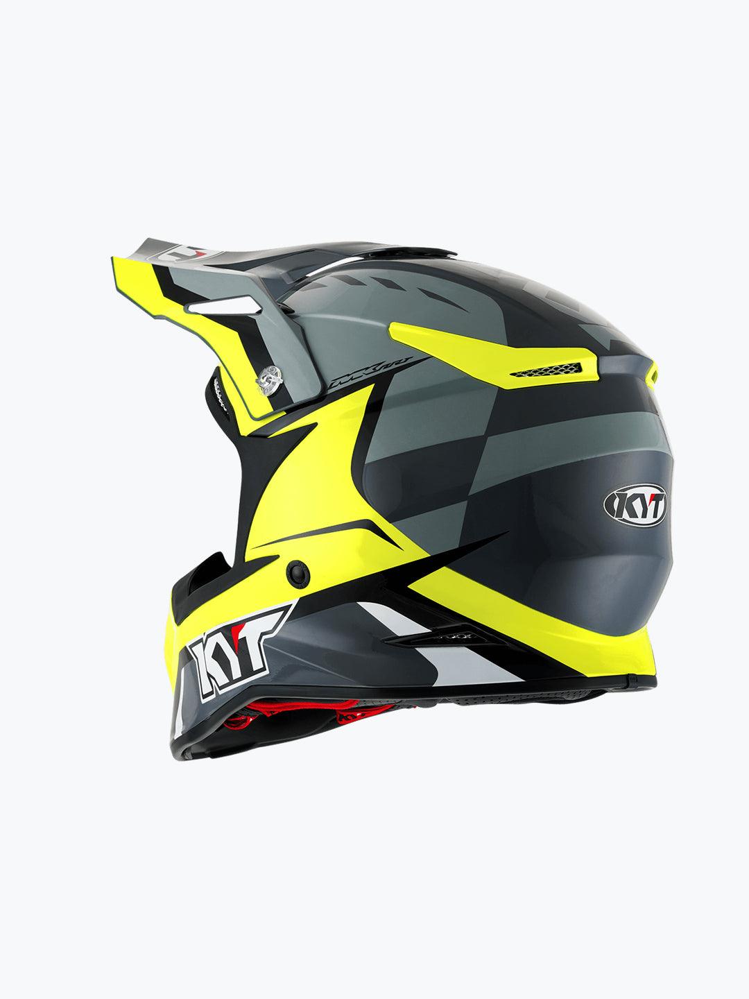 KYT SKYHAWK GLOWING ANTHR / YELLOW - Moto Modz