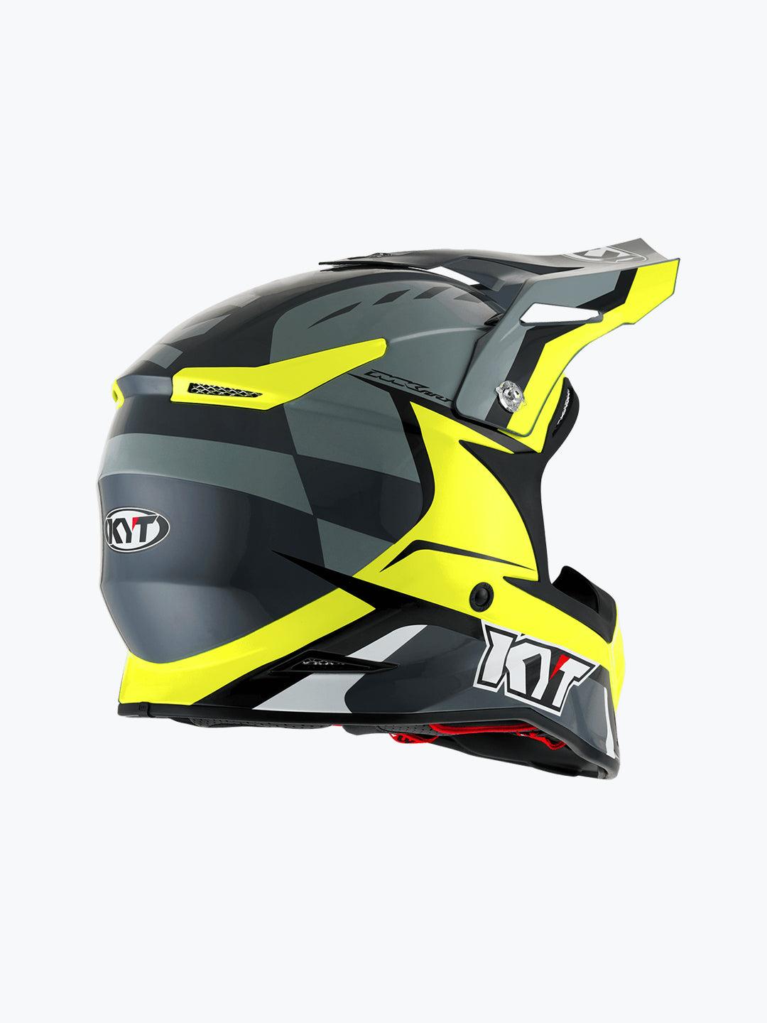 KYT SKYHAWK GLOWING ANTHR / YELLOW - Moto Modz