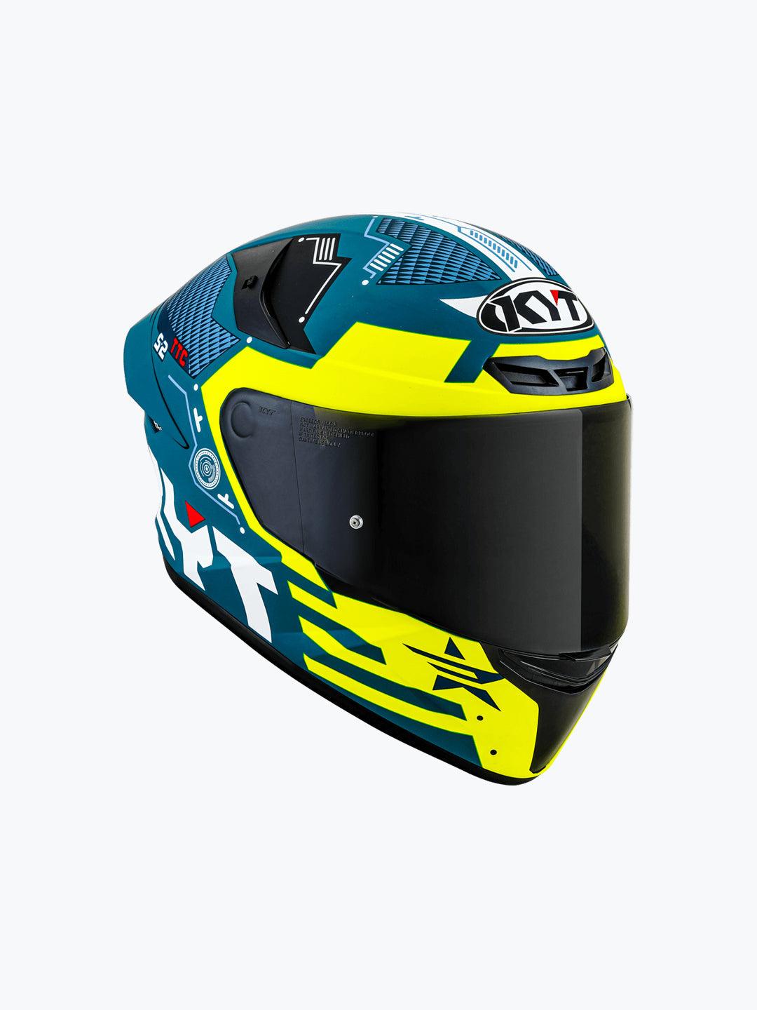 KYT TT COURSE FUSELAGE MATT YELLOW - Moto Modz