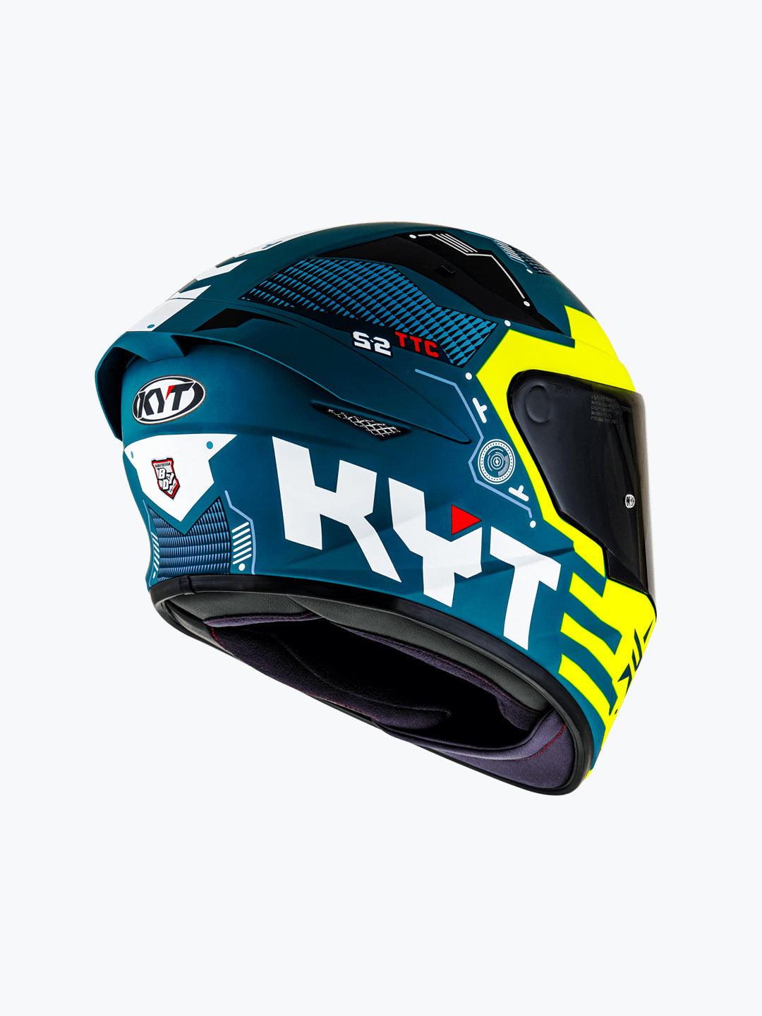 KYT TT COURSE FUSELAGE MATT YELLOW - Moto Modz