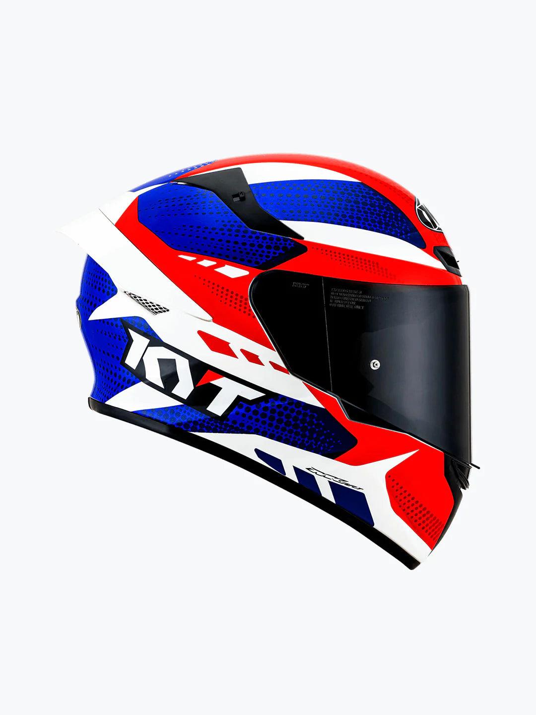 KYT TT COURSE GEAR BLUE RED - Moto Modz