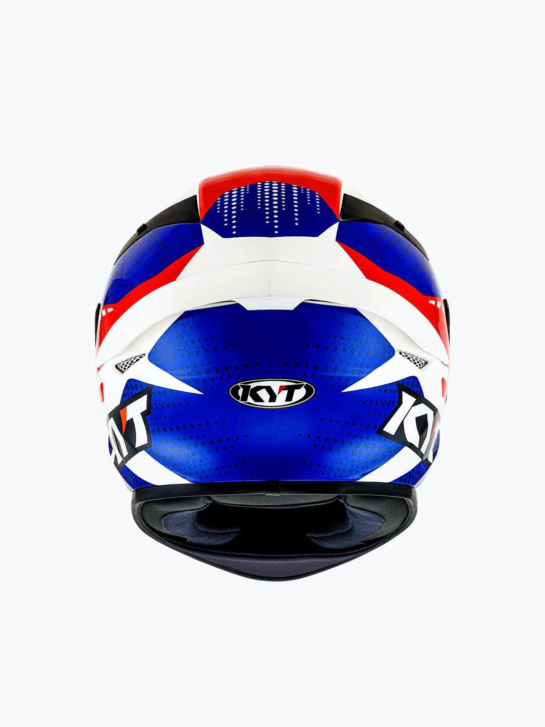 KYT TT COURSE GEAR BLUE RED - Moto Modz