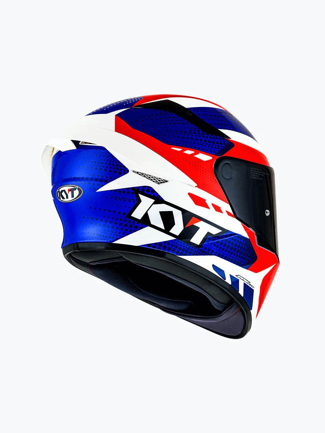 KYT TT COURSE GEAR BLUE RED - Moto Modz