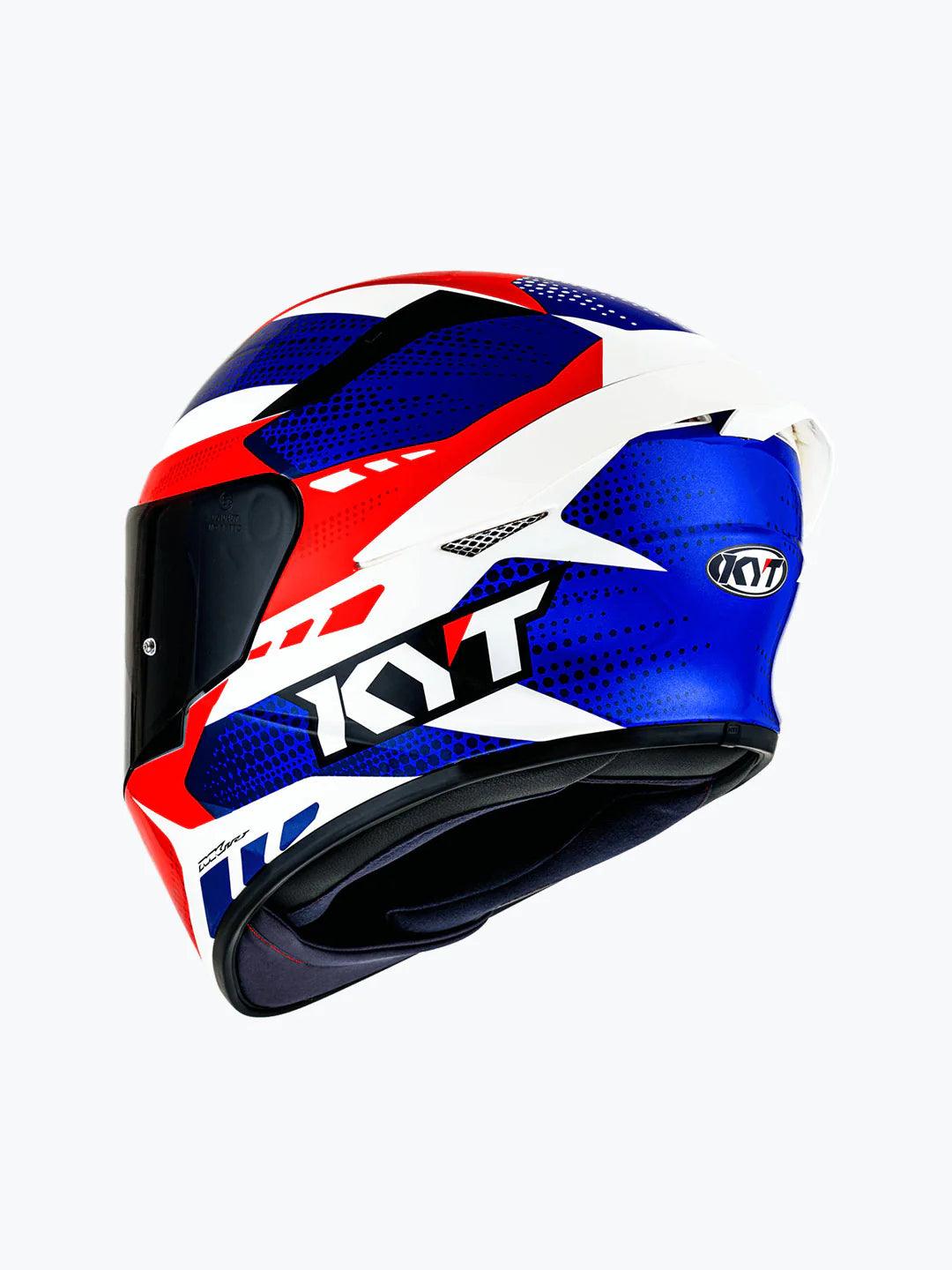 KYT TT COURSE GEAR BLUE RED - Moto Modz