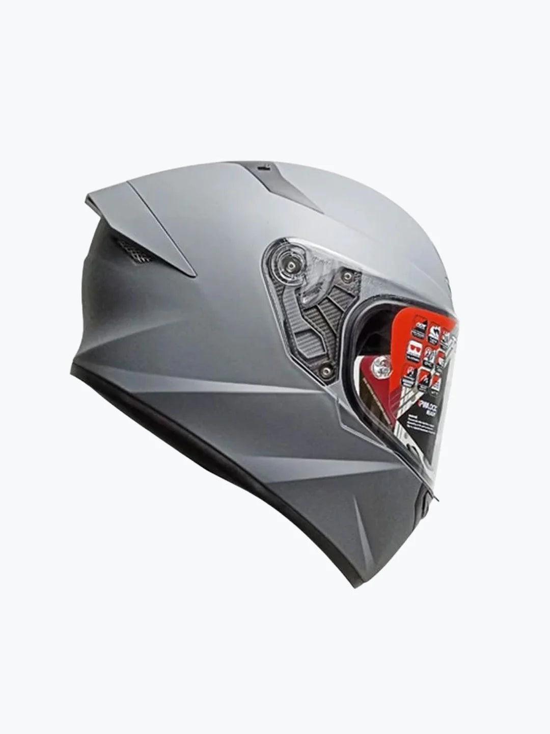 KYT TT Course Plain Mat Grey - Moto Modz