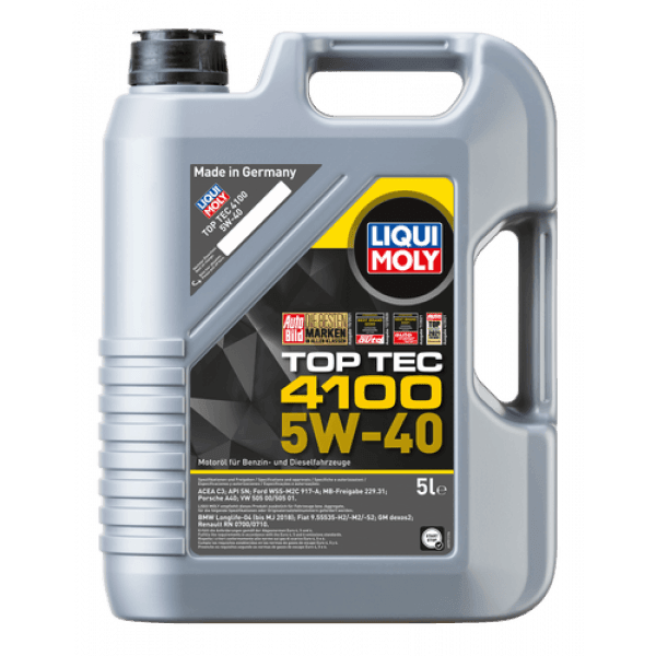 Liqui Moly Top Tec 4100 5W-40 ( 5L) - Moto Modz