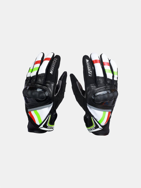 Masontex M38 Gloves Red White Green - Moto Modz