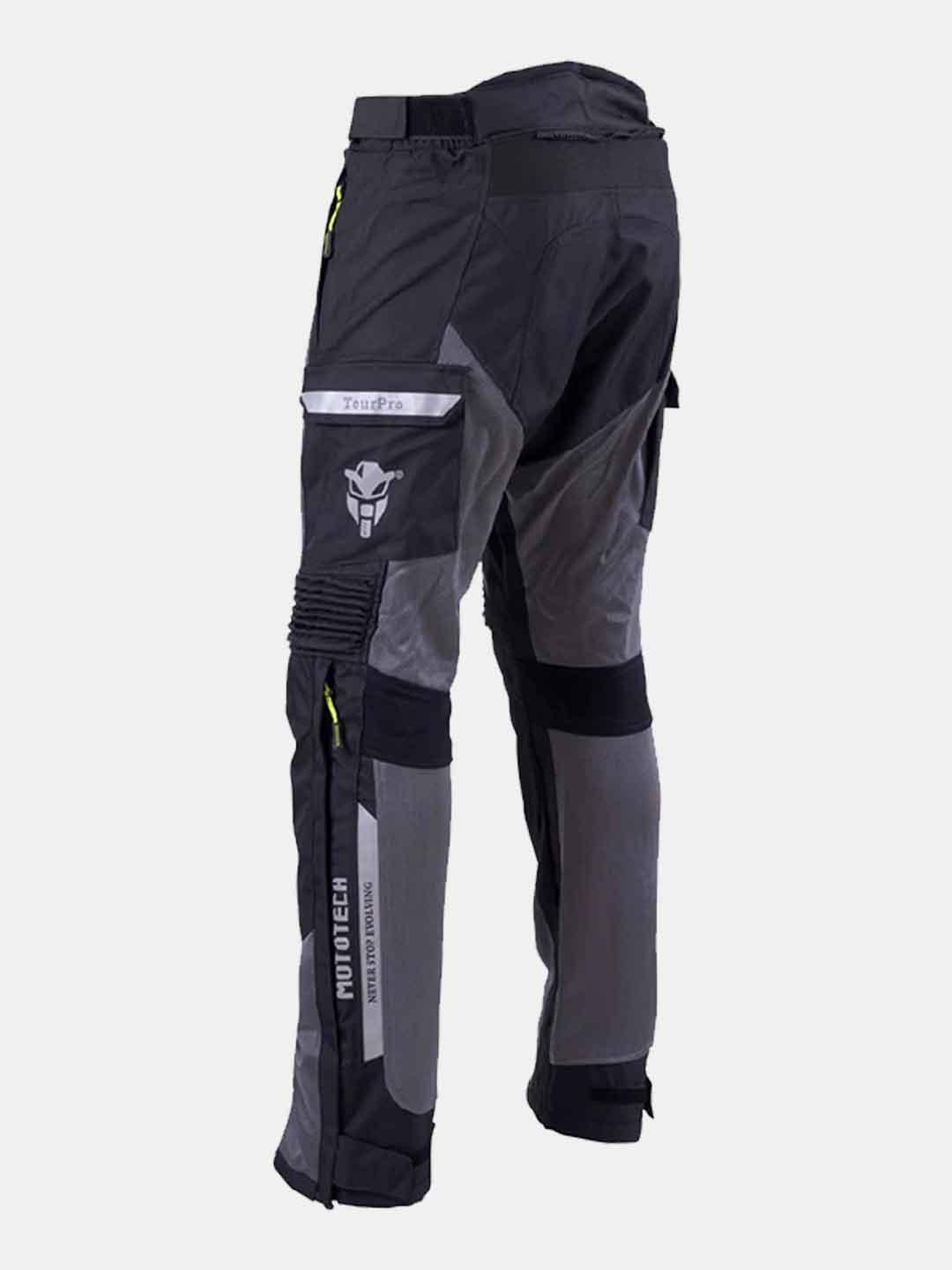 Mototech Aero TourPro Riding Pants -Level 2 Black Grey - Moto Modz