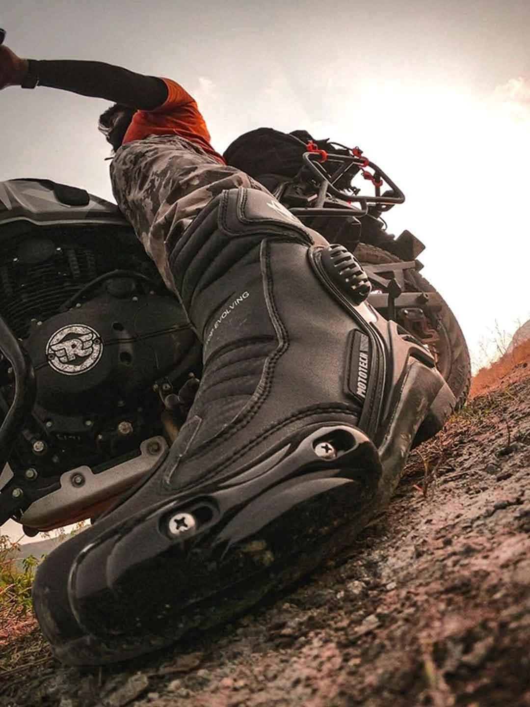 Mototech Asphalt v2 Riding Boots Black - Moto Modz