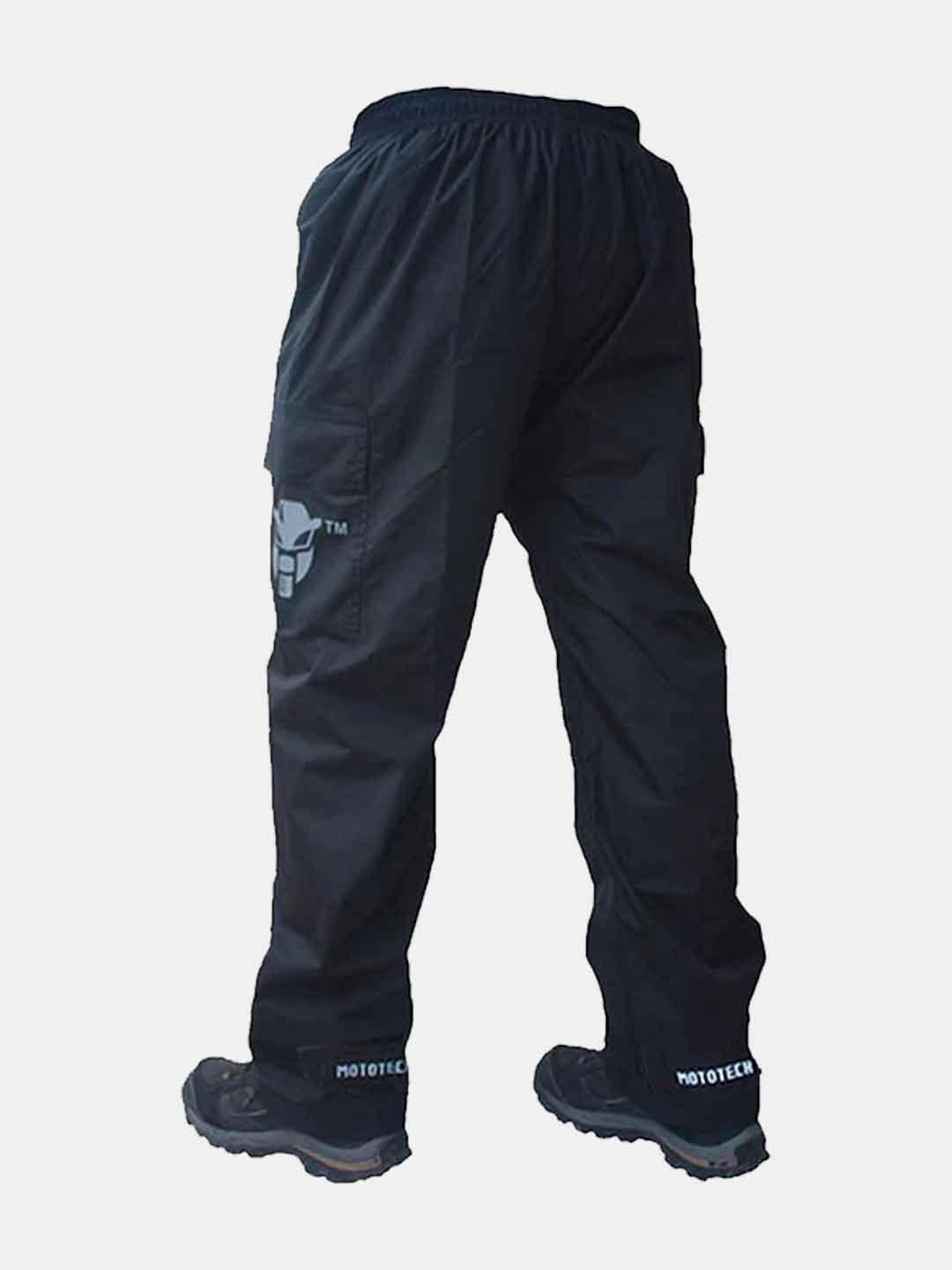 Mototech Hurricane Rain Overtrousers- Black - Moto Modz