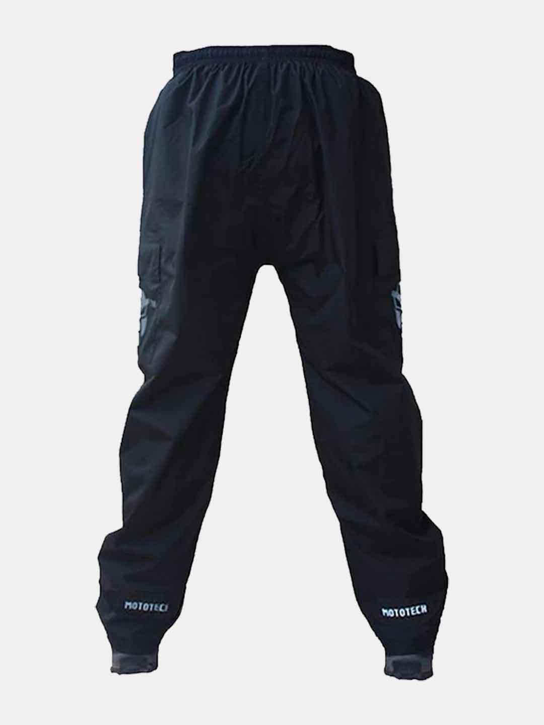 Mototech Hurricane Rain Overtrousers- Black - Moto Modz