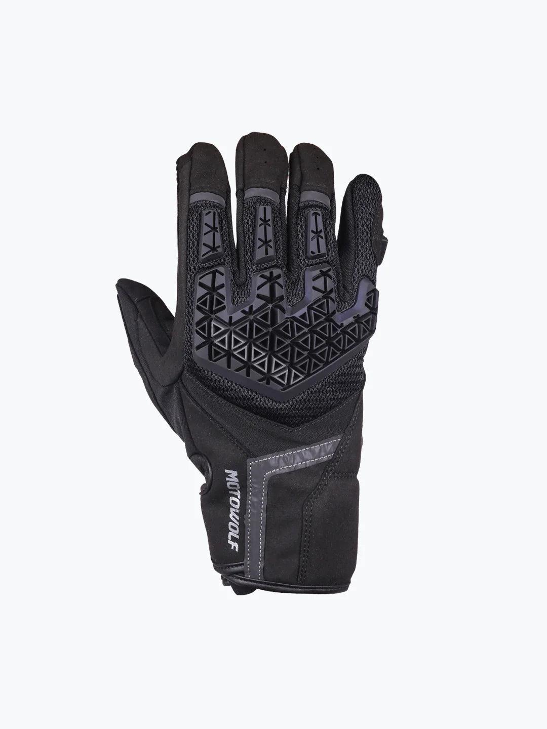 Motowolf Gloves Black 0338 - Moto Modz