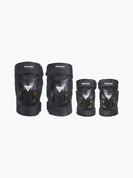 Motowolf Knee And Elbow Pad Black 1034 - Moto Modz