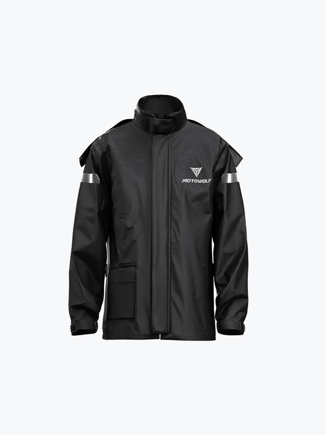 Motowolf Raincoat Black 0401 - Moto Modz