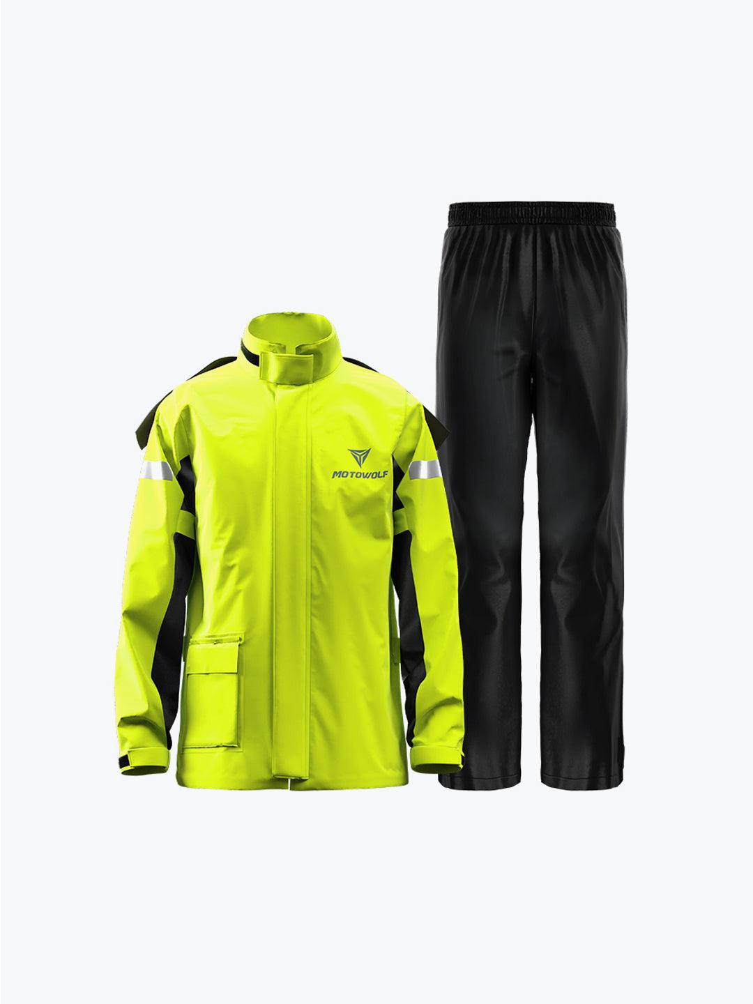 Motowolf Raincoat Yellow 0401 - Moto Modz