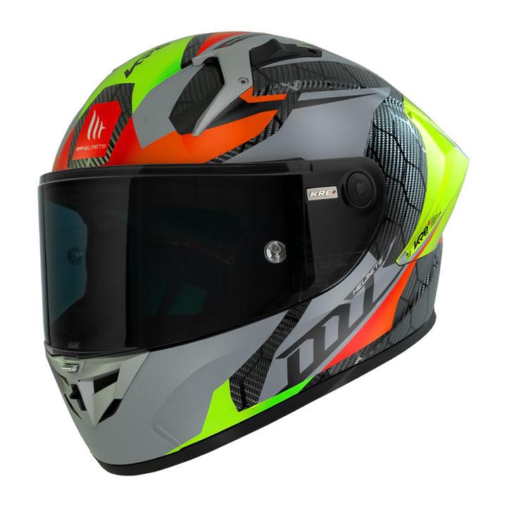 MT Helmets KRE plus carbon projectile gloss grey - Moto Modz