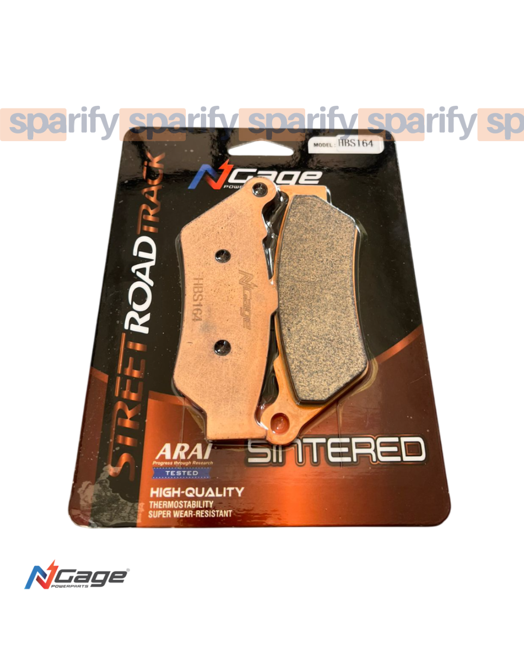 RE INTERCEPTOR 650 - CONTINENTAL GT 650| front sintered brake pads | NGAGE POWERPARTS - ARAI Certified for Extreme Performance