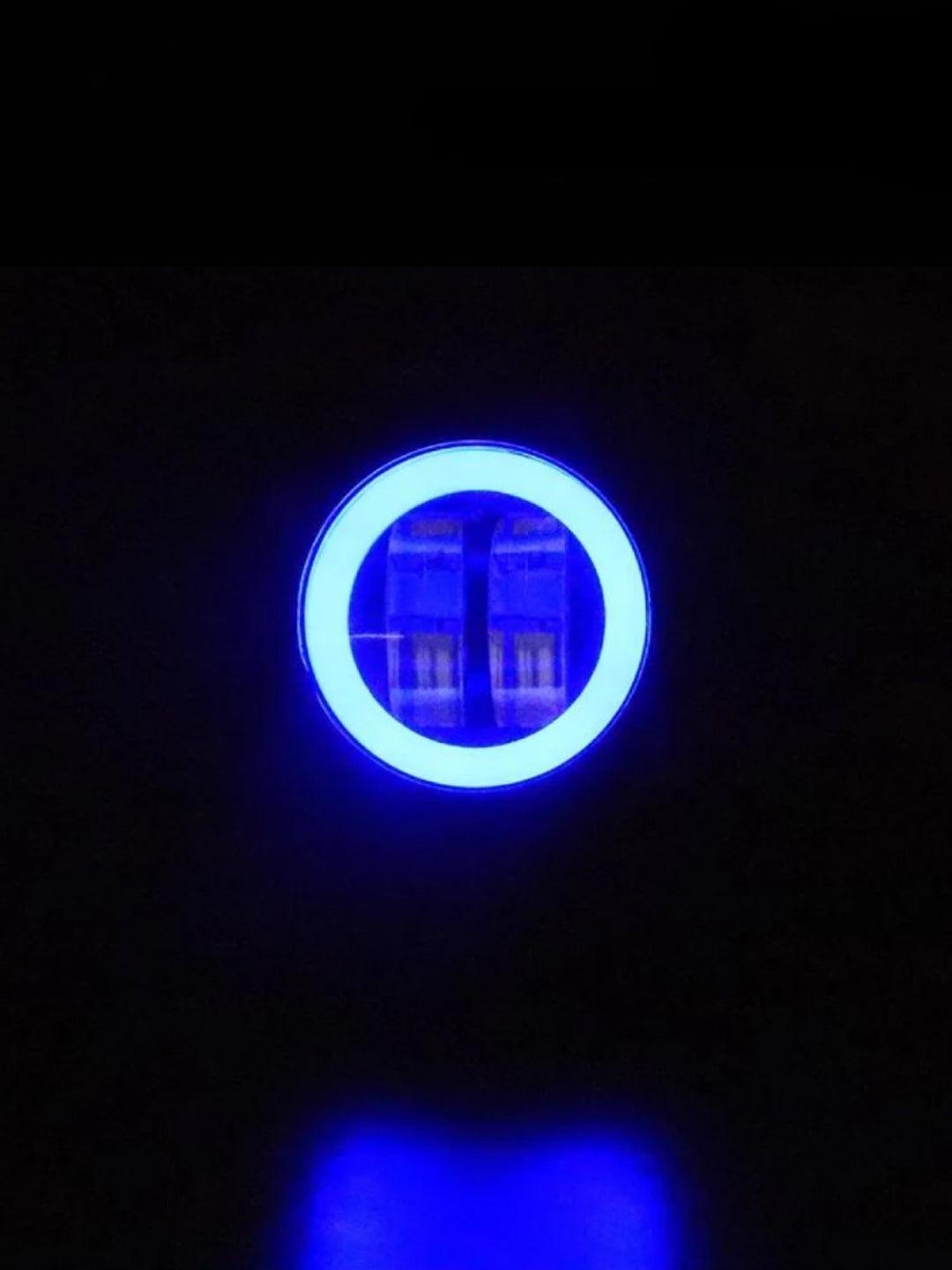 Normal Harley Round Fog Light With Ring - Moto Modz