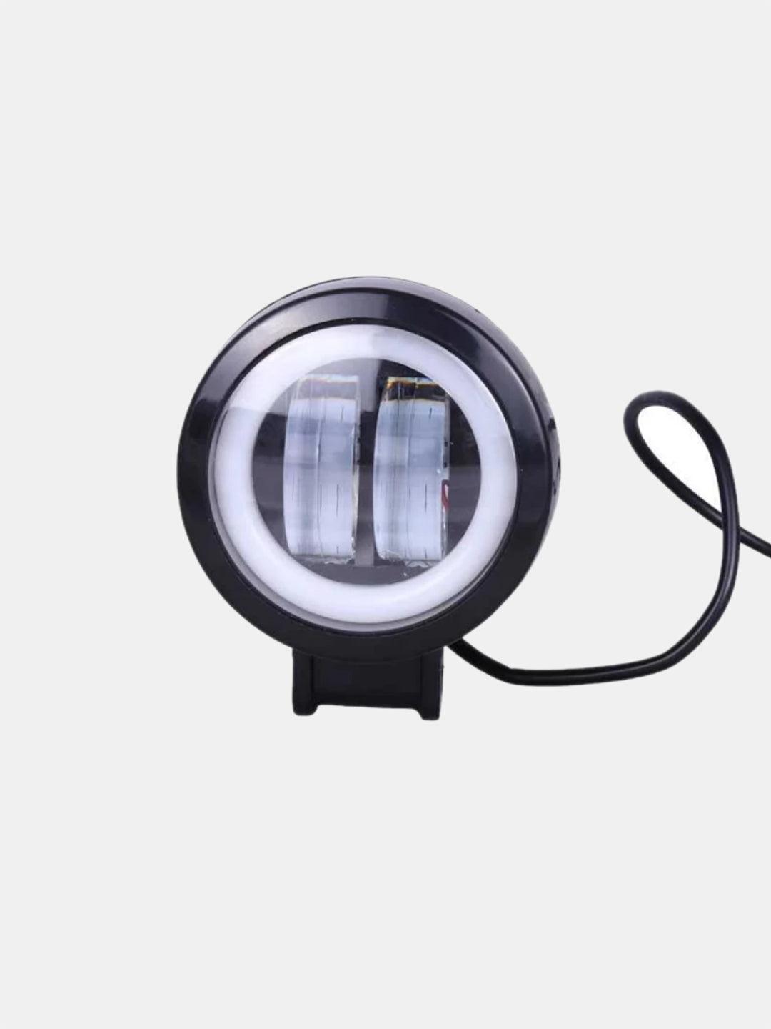 Normal Harley Round Fog Light With Ring - Moto Modz