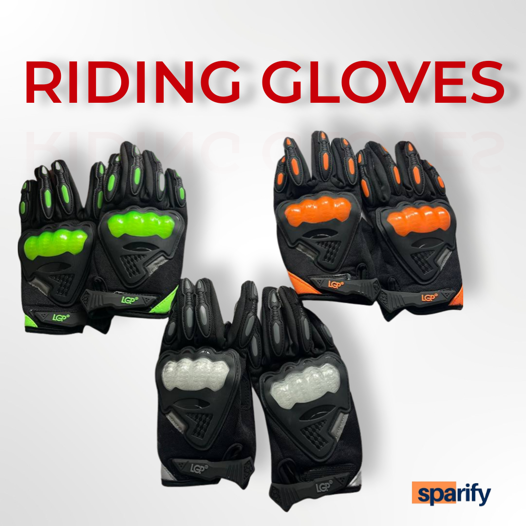 LGP motocross riding gloves | Black (Orange)