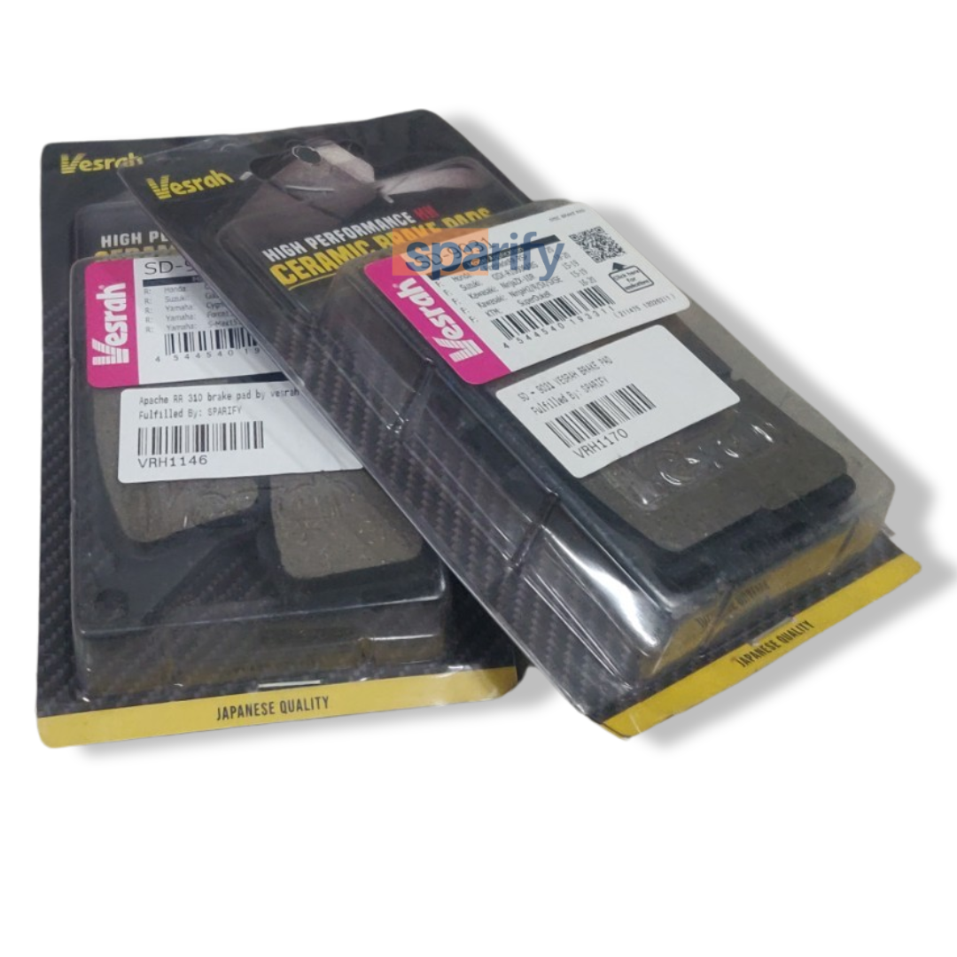 RE Hunter 350/Meteor 350 ceramic brake pads by vesrah - COMBO (FRONT & REAR)