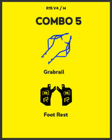 COMBO 5 R15 V4 Grab Rail + Foot Rest - HT EXHAUST