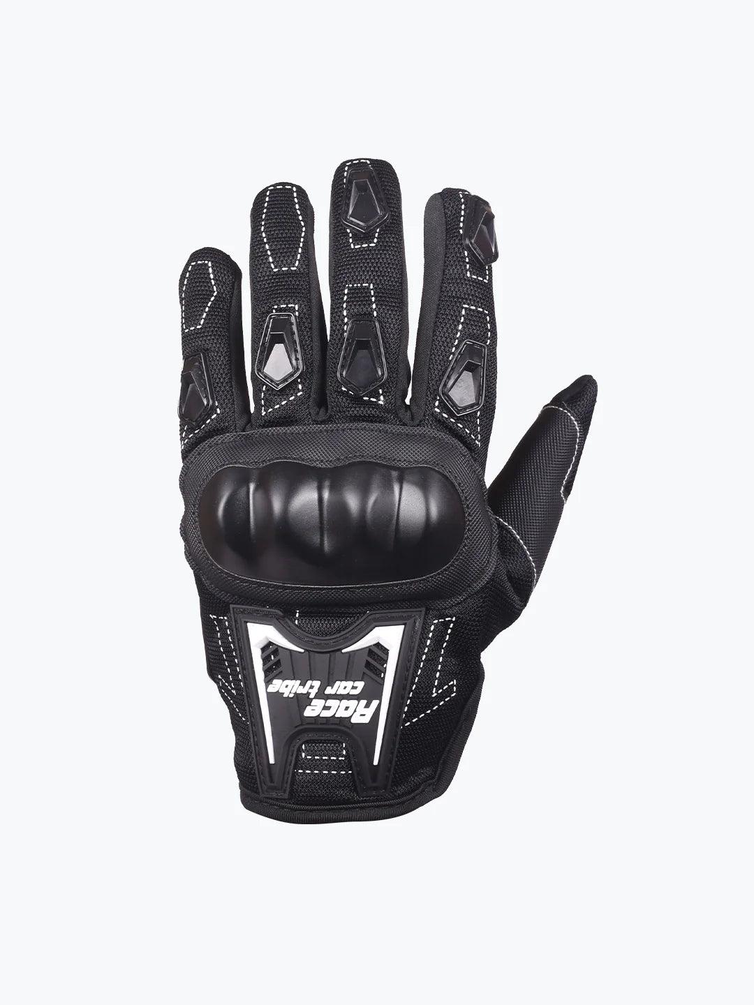 Race Car Tribe Gloves Premium Black - Moto Modz