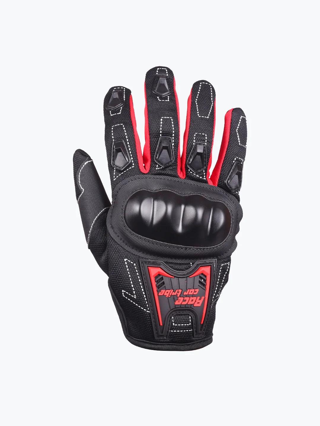 Race Car Tribe Gloves Premium Red - Moto Modz