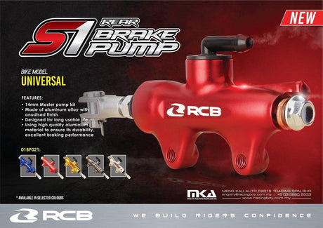 Racing Boy Rear brake pump 14mm - Moto Modz