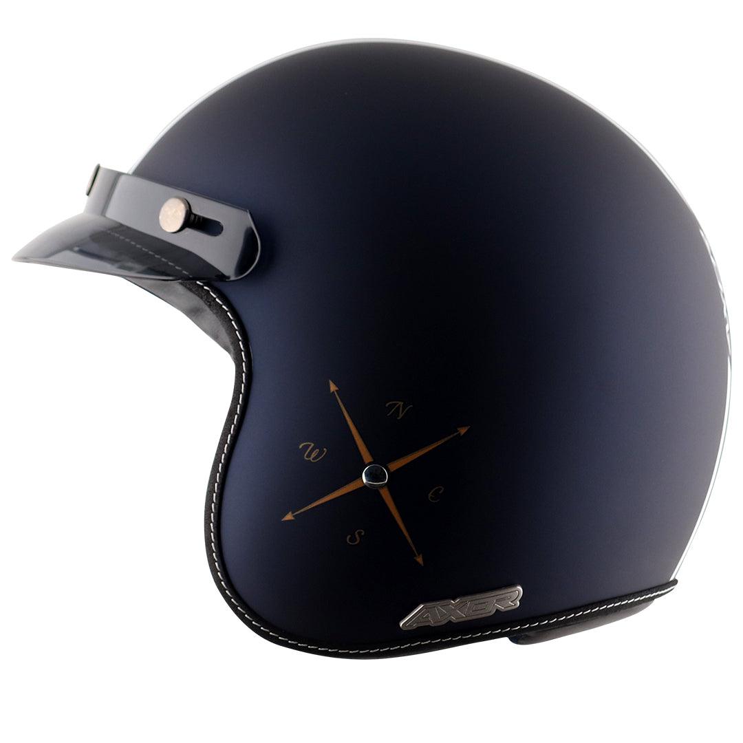 Retro Jet Euro Globe Helmet - Moto Modz