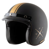 Retro Jet Euro Globe Helmet - Moto Modz