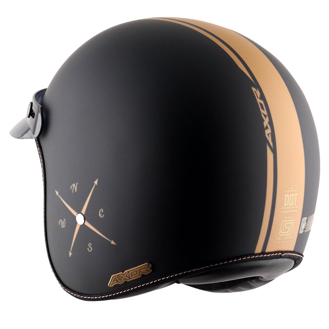 Retro Jet Euro Globe Helmet - Moto Modz