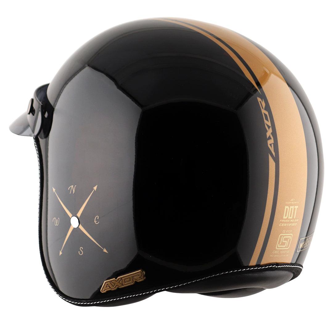 Retro Jet Euro Globe Helmet - Moto Modz