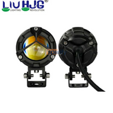 HJG Mercedes Y Lens Ultra Wide Dual Intensity LED Driving Fog Lights White/Yellow 40W (set of 2) for all motorcycles/scooter/cars