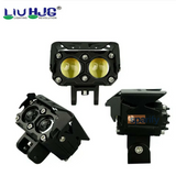 HJG Mega Drive 60W Quad Shot Dual Lens/Dual Color High/Low Yellow/White LED Fog Lights (2 Pc)