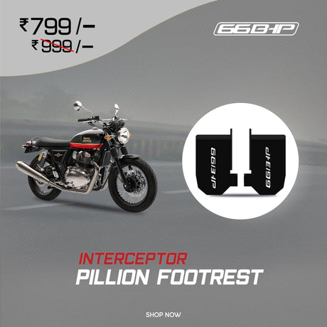 Royal Enfield Interceptor 650 66Bhp Pillion Footrest - Moto Modz